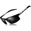 image:imageDUCO Mens Sports Polarized AlMg Metal Frame Sunglasses UV Protection Sunglasses for Men 8200Silver
