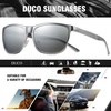 image:imageDUCO Mens Sports Polarized AlMg Metal Frame Sunglasses UV Protection Sunglasses for Men 8200Silver