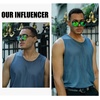 image:imageDUCO Mens Sunglasses Polarized UV Protection Retro Rectangular Frame Sun Glasses for Driving Fishing 100 UV Blocking 3029HBlack Frame Revo Green Lens