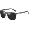 image:imageDUCO Mens Sunglasses Polarized UV Protection Retro Rectangular Frame Sun Glasses for Driving Fishing 100 UV Blocking 3029HGunmetal Frame Gray Lens