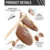 image:imageDUCO Mens Sunglasses Retro Oversized Metal Frame Vintage Polarized Sunglasses for Women Fashion Shades UV Protection DC3039Gold Frame Brown Lens