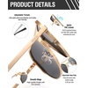 image:imageDUCO Mens Sunglasses Retro Oversized Metal Frame Vintage Polarized Sunglasses for Women Fashion Shades UV Protection DC3039Gold Frame Grey Lens