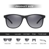 image:imageDUCO Mens or Womens Polarized Sunglasses with Gradient Lens for Cycling Running Driving 3030Black