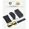 image:imageDUCO Night Driving Glasses Antiglare Eyewear Classic Polarized HD Night Vision Glasses For Women A01Black Frame Night Vision