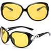 image:imageDUCO Night Driving Glasses Antiglare Eyewear Classic Polarized HD Night Vision Glasses For Women B01Black Frame Night Vision