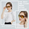 image:imageDUCO Night Driving Glasses Antiglare Eyewear Classic Polarized HD Night Vision Glasses For Women B01Black Frame Night Vision