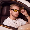 image:imageDUCO Night Driving Glasses Night Vision Glasses Fit Over Glasses for Men Women Polarized AntiGlare Pro Yellow Lens 8953YA01m Size Black Frame Night Vision Lens