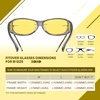 image:imageDUCO Night Driving Glasses Night Vision Glasses Fit Over Glasses for Men Women Polarized AntiGlare Pro Yellow Lens 8953YA03m Size Transparent Grey Frame Night Vision Lens