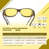 image:imageDUCO Night Driving Glasses Night Vision Glasses Fit Over Glasses for Men Women Polarized AntiGlare Pro Yellow Lens 8953YA07m Size Tortoise Frame Night Vision Lens