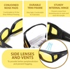 image:imageDUCO Night Driving Glasses Night Vision Glasses Fit Over Glasses for Men Women Polarized AntiGlare Pro Yellow Lens 8953YB02l Size Matte Black Frame Night Vision Lens