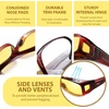 image:imageDUCO Night Driving Glasses Night Vision Glasses Fit Over Glasses for Men Women Polarized AntiGlare Pro Yellow Lens 8953YB04l Size Wine Red Frame Night Vision Lens