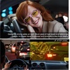 image:imageDUCO Night Driving Glasses Night Vision Glasses Fit Over Glasses for Men Women Polarized AntiGlare Pro Yellow Lens 8953YB06l Size Matte Purple Frame Night Vision Lens