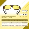 image:imageDUCO Night Driving Glasses Night Vision Glasses Fit Over Glasses for Men Women Polarized AntiGlare Pro Yellow Lens 8953YB07l Size Tortoise Frame Night Vision Lens