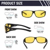 image:imageDUCO Night Driving Glasses Night Vision Glasses Fit Over Glasses for Men Women Polarized AntiGlare Pro Yellow Lens 8953YC01black Frame Night Vision Lens