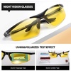 image:imageDUCO Night Driving Glasses Night Vision Glasses for Men Women Polarized AntiGlare UV400 Metal Frame Yellow Lens 8125YBright Black Frame Night Vision Lens