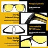 image:imageDUCO Night Driving Glasses Women Fit Over Glasses Night Vision Goggles Light Weight TR90 Frame Anti Glare Lens CBlack Frame Night Vision Lens