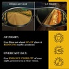image:imageDUCO Night Vision Driving Glasses Fit Over Glasses for Men and Women Anti Glare Polarized Yellow Nighttime Lens