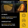 image:imageDUCO Night Vision Driving Glasses Fit Over Glasses for Men and Women Anti Glare Polarized Yellow Nighttime Lens D02Matte Black Frame Night Vision Lens
