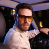 image:imageDUCO Night Vision Driving Glasses Fit Over Glasses for Men and Women Anti Glare Polarized Yellow Nighttime Lens D02Matte Black Frame Night Vision Lens