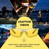 image:imageDUCO Night Vision Driving Glasses for Men Anti Glare Polarized HD Lens Fashion Nighttime Running Fishing Glasses DC8125Silver Frame Night Vision Lens