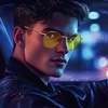 image:imageDUCO Night Vision Glasses for Men Women Chic Metal Polygon Frame AntiGlare UV400 Protection Yellow Polarized Lens 309YBlack Gold Frame Night Vision Lens