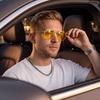 image:imageDUCO Night Vision Glasses for Men Women Chic Metal Polygon Frame AntiGlare UV400 Protection Yellow Polarized Lens 309YGold Frame Night Vision Lens