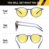 image:imageDUCO Night Vision Glasses for Men Women Round Anti Glare Glasses Night Driving Polarized UV400 Protection 305Y