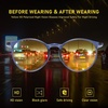 image:imageDUCO Night Vision Glasses for Men Women Round Anti Glare Glasses Night Driving Polarized UV400 Protection 305Y