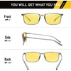 image:imageDUCO Night Vision Glasses for Men and Women Anti Glare Night Driving Glasses Polarized UV400 Protection 306Y