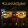 image:imageDUCO Night Vision Glasses for Men and Women Anti Glare Night Driving Glasses Polarized UV400 Protection Yellow Glasses 223 Brown Frame Night Vision Lens