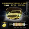 image:imageDUCO Night Vision Glasses for Men and Women Anti Glare Night Driving Glasses Polarized UV400 Protection Yellow Glasses 223 Brown Frame Night Vision Lens