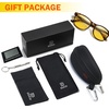 image:imageDUCO Night Vision Glasses for Men and Women Anti Glare Night Driving Glasses Polarized UV400 Protection Yellow Glasses 223 Brown Tortoise Frame Night Vision Lens