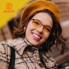 image:imageDUCO Night Vision Glasses for Men and Women Anti Glare Night Driving Glasses Polarized UV400 Protection Yellow Glasses 223 Wine Red Frame Night Vision Lens