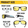 image:imageDUCO Nightvision Glasses Polarized Night Driving Mens Shooting Glasses