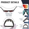 image:imageDUCO Non Polarized Cycling Sunglasses UV400 Running Shades DC0025Gunmetal Frame Revo Orange Lens