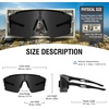 image:imageDUCO Non Polarized Sports Sunglasses UV400 Running Shades DC003201blackblackgrey