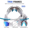 image:imageDUCO Non Polarized Sports Sunglasses UV400 Running Shades DC003202whiteblueblue