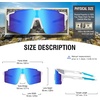 image:imageDUCO Non Polarized Sports Sunglasses UV400 Running Shades DC003202whiteblueblue