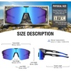 image:imageDUCO Non Polarized Sports Sunglasses UV400 Running Shades DC003203blackblueblue