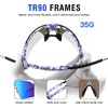 image:imageDUCO Non Polarized Sports Sunglasses UV400 Running Shades DC003205blueblackblue