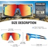 image:imageDUCO Non Polarized Sports Sunglasses UV400 Running Shades DC003207blueblackorange