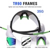 image:imageDUCO Non Polarized Sports Sunglasses UV400 Running Shades DC003209blackgreengreen