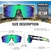 image:imageDUCO Non Polarized Sports Sunglasses UV400 Running Shades DC003209blackgreengreen