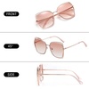 image:imageDUCO Oversized Fashion Sunglasses for Women Colorful UV Protection Lens Trendy Retro Designer Sunglasses DC1226Gold Frame Gradient Brown Lens