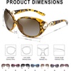 image:imageDUCO Oversized Polarized Sunglasses for Women Retro Trendy Frame Vintage Ladies Shades UV Protection 1220