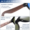 image:imageDUCO Polarized Driving Handmade Walnut Wooden 100 UV 400 Protection Sunglasses for Men 2141Blue Lens Walnut Temple
