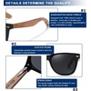 image:imageDUCO Polarized Driving Handmade Walnut Wooden 100 UV 400 Protection Sunglasses for Men 2141Grey Lens Walnut Temple