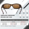 image:imageDUCO Polarized Fitover Sunglasses UV400 Protection amp HD for Unisex 895303 M Tortoise Frame Brown Lens
