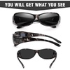 image:imageDUCO Polarized Fitover Sunglasses UV400 Protection amp HD for Unisex 895307 M Grey Tortoise Frame Grey