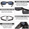 image:imageDUCO Polarized Fitover Sunglasses UV400 Protection amp HD for Unisex 895307 M Grey Tortoise Frame Grey